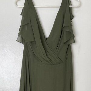 David's Bridal Bridesmaid Dress, size 10 NWOT unaltered